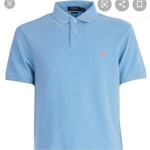 𝅺Ralph Lauren mens Blue Polo Shirt L